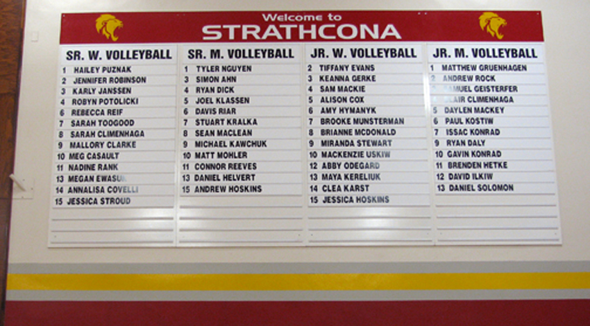 Strathcona Roster